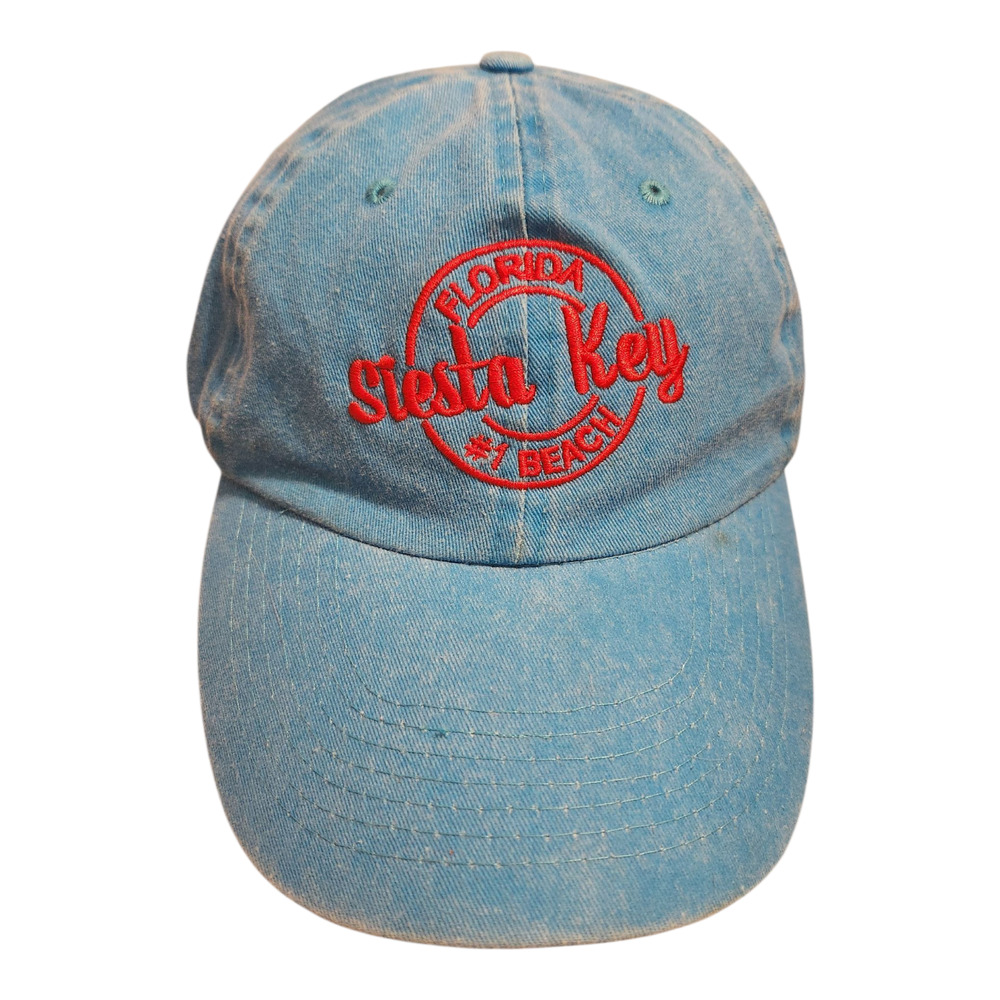 Siesta Key Beach Sarasota Florida Cotton‎ Twill Dyed Baseball Cap